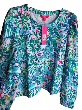 Lilly Pulitzer Jansen Long Sleeve Sweatshirt NWT  XL